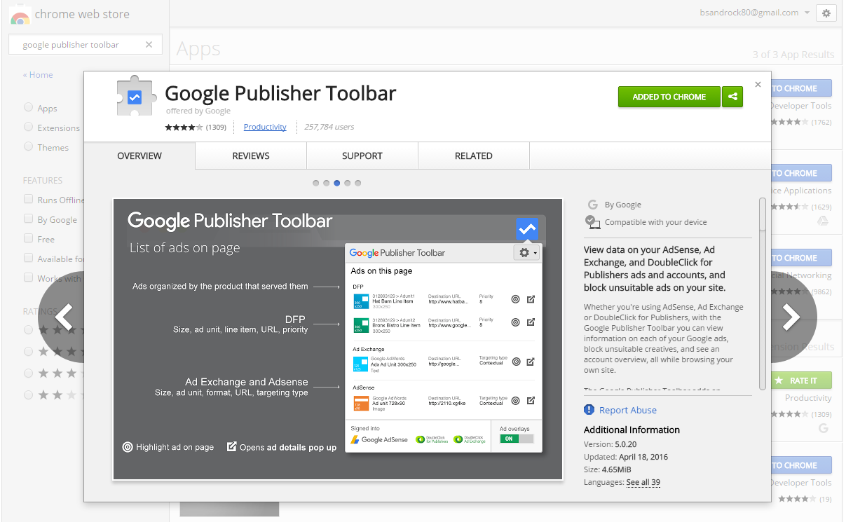 Google Publisher Toolbar